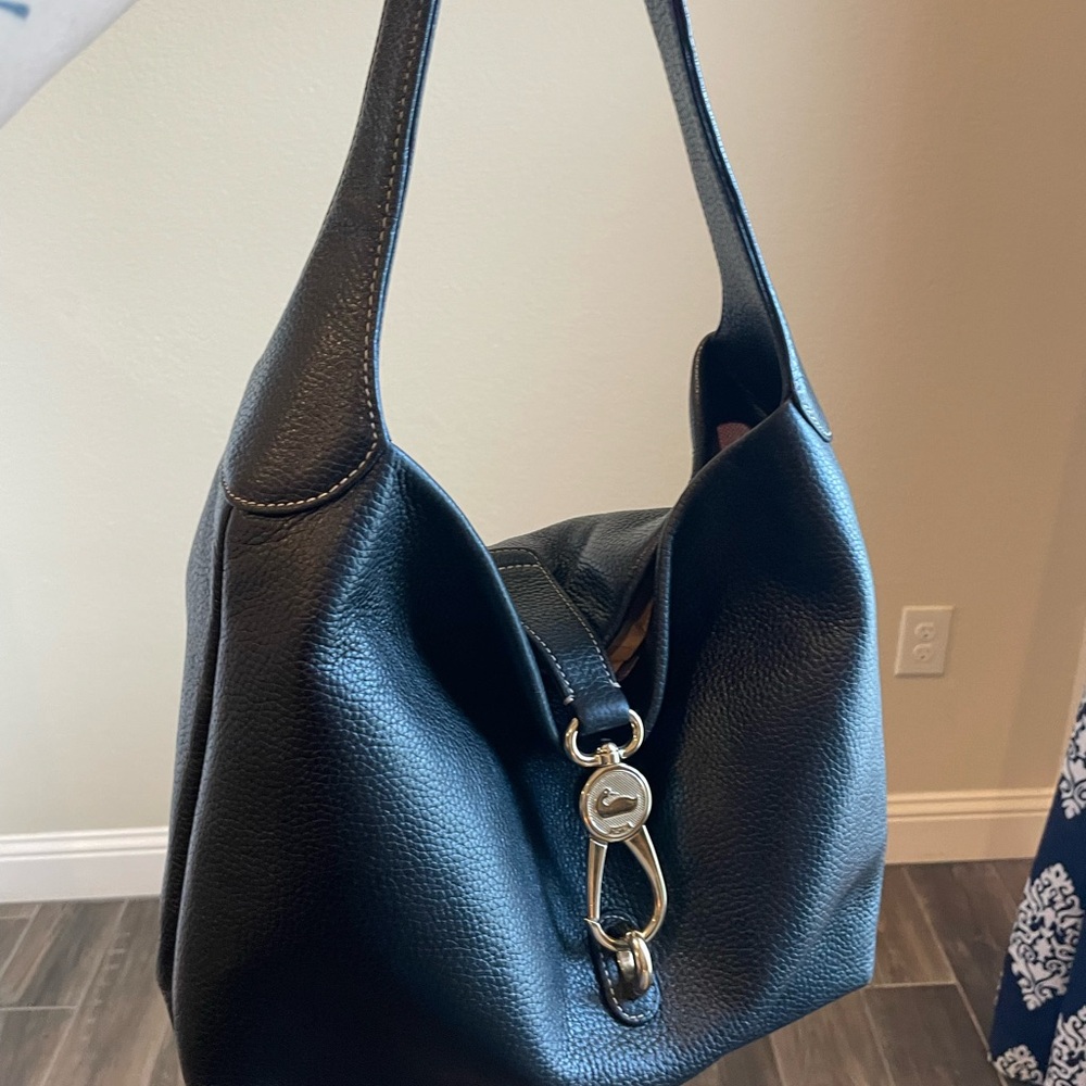Dooney & Bourke Black Leather Hobo Bag